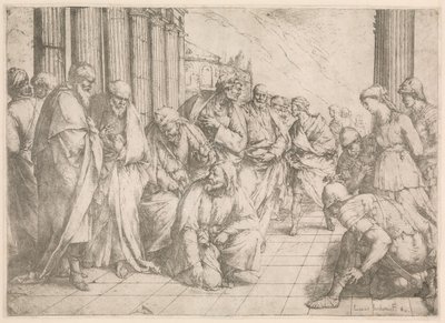 Kristus och kvinnan tagen i äktenskapsbrott Kristus och kvinnan som greps i äktenskapsbrott av Luca Giordano