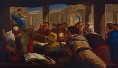 Kristus i dispyt med läkarna av Luca Giordano