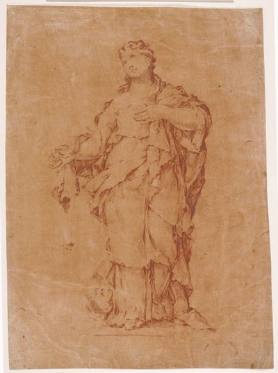 Maria Magdalena, efter Algardis staty i s. Silvestro på Quirinale av Luca Giordano