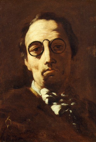 Självporträtt, av Luca Giordano (1634-1705), olja på duk, 46,8x35,3 cm av Luca Giordano