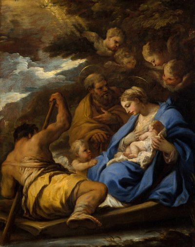Flygningen till Egypten. av Luca Giordano