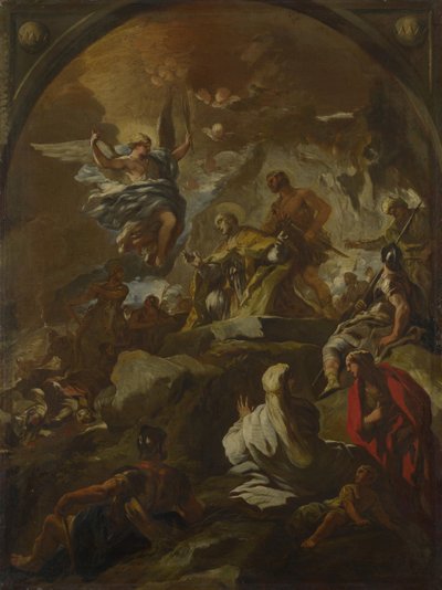 Martyrskapet av Saint Januarius, ca 1690. av Luca Giordano