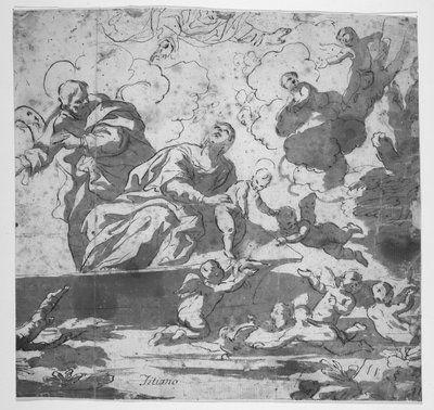 Korsningen av Nilen på flykten till Egypten av Luca Giordano