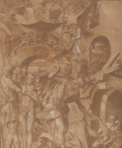 Kristus i Limbo, ca. 1547-48. av Luca Penni