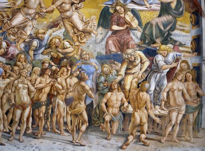 Blessed in Paradise, från Last Judgment freskcykel av Luca Signorelli