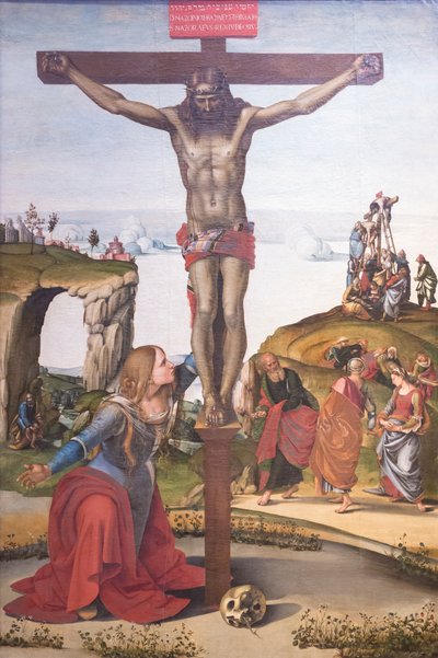 Korsfästelse med Maria Magdalena av Luca Signorelli