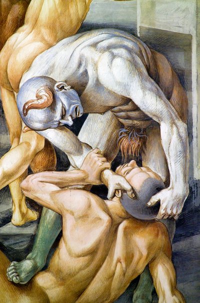 Damned in hell, från Last Judgment freskcykel av Luca Signorelli