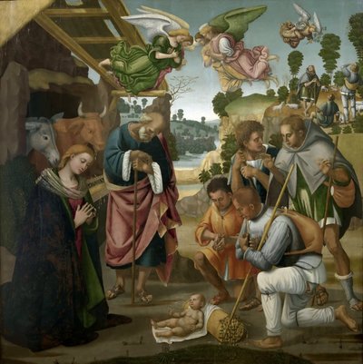 Herdarnas tillbedjan, 1522. av Luca Signorelli