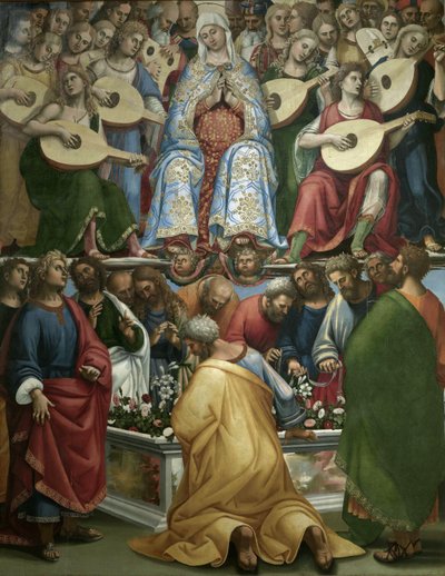 Den heliga jungfru Marias himmelsfärd, 1519-1520. av Luca Signorelli