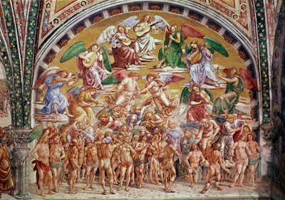 De utvaldas kallelse till himlen (se även 136323) av Luca Signorelli