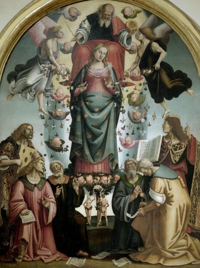 Jungfruns obefläckade avlelse, ca. 1523. av Luca Signorelli