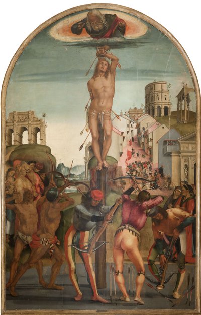 Sankt Sebastians martyrskap, ca 1498. av Luca Signorelli