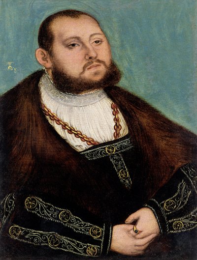 Kurfurst Johann Friedrich den "storsindede" av Lucas Cranach