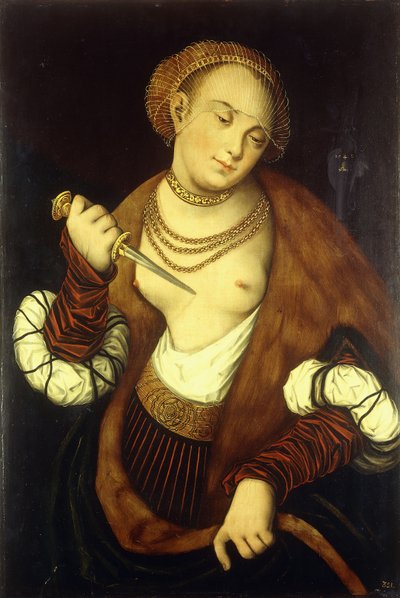 Lucretia, 1548 av Lucas Cranach