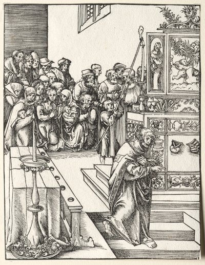 Johannes martyrskap av Lucas Cranach