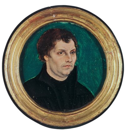 Porträtt av Martin Luther, 1525 av Lucas Cranach the Elder