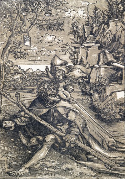Sankt Kristofer, 1506-9 av Lucas Cranach