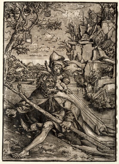 St Christopher av Lucas Cranach