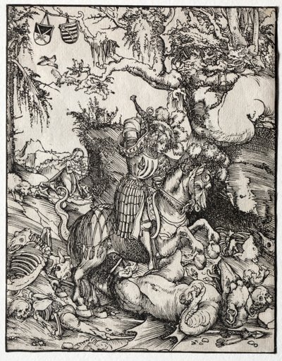 St George som dräpar draken av Lucas Cranach