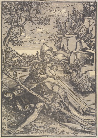 St Christopher av Lucas Cranach d.Æ.