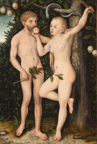 Adam och Eva av Lucas Cranach the Elder