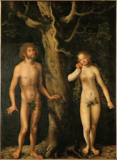 Adam och Eva av Lucas Cranach the Elder