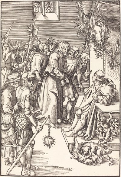 Kristus före Kaifas av Lucas Cranach the Elder
