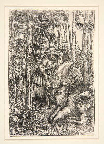 Jägare som dödar ett vildsvin av Lucas Cranach the Elder