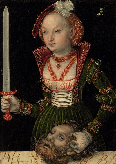 Judith med Holofernes huvud av Lucas Cranach the Elder