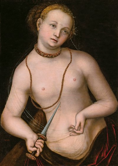 Lucretia av Lucas Cranach the Elder