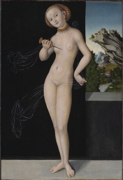 Lucretia, 1528 av Lucas Cranach the Elder