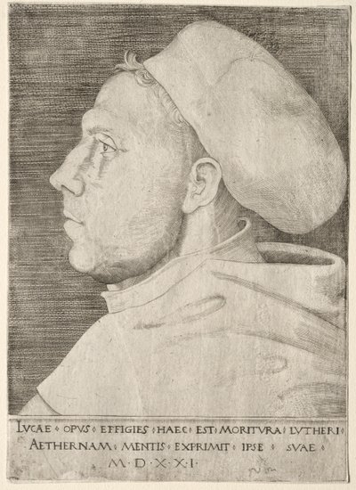 Martin Luther. av Lucas Cranach the Elder