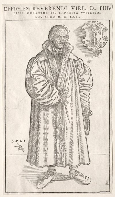 Philip Melanchthon. av Lucas Cranach the Elder