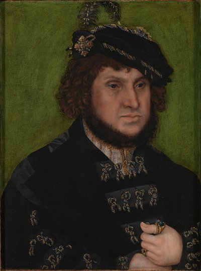 Porträtt av Johan, kurfurste av Sachsen av Lucas Cranach the Elder