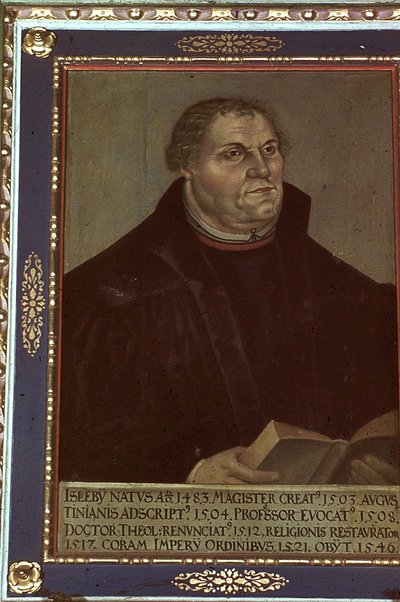 Porträtt av Martin Luther av Lucas Cranach the Elder