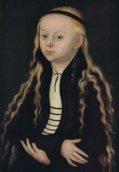 Porträtt av en ung flicka, 1500-talet, 1939 av Lucas Cranach the Elder