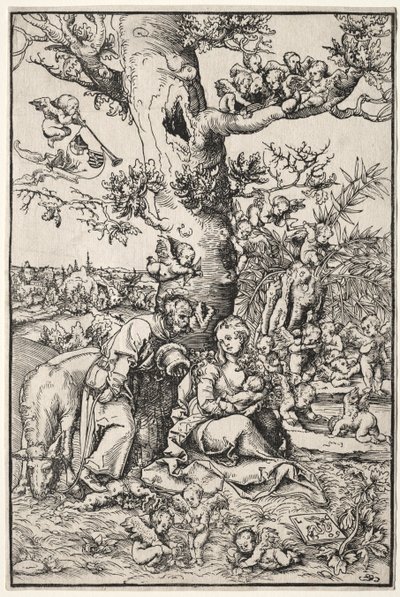 Vila på flykten till Egypten, 1509. av Lucas Cranach the Elder