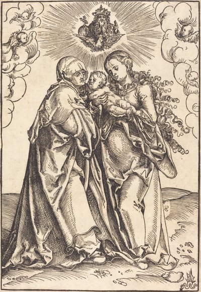 Sankta Anna och Jungfrun med barnet av Lucas Cranach the Elder