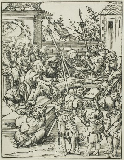 Sankt Bartolomeus, från Apostlarnas martyrium av Lucas Cranach the Elder