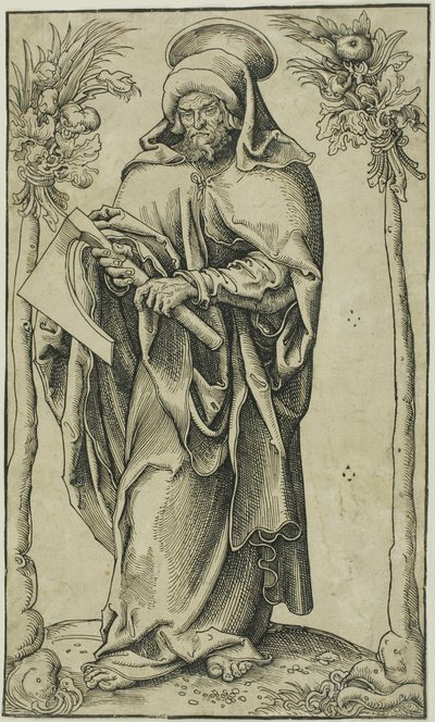 Sankt Matthias, från Kristus, apostlarna och Sankt Paulus av Lucas Cranach the Elder