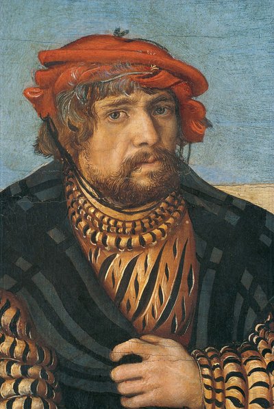 Självporträtt i den heliga familjen, ca. 1510 av Lucas Cranach the Elder