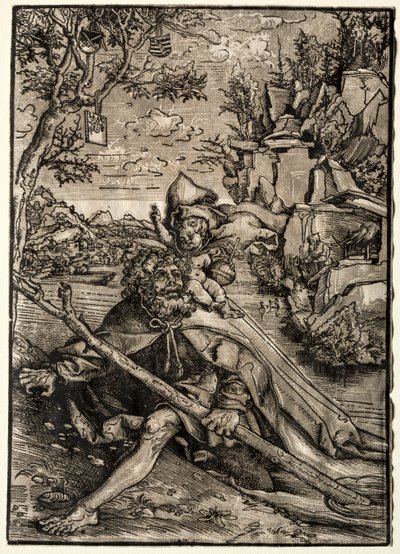 St. Christopher, ca. 1509. av Lucas Cranach the Elder