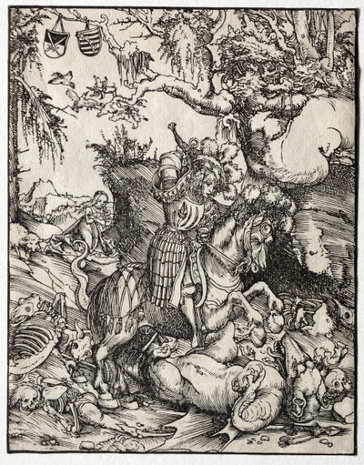 St George Slaying the Dragon, 1500-talet. av Lucas Cranach the Elder