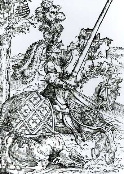 St. George till häst, 1507 av Lucas Cranach the Elder