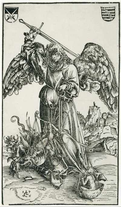 St. Michael av Lucas Cranach the Elder