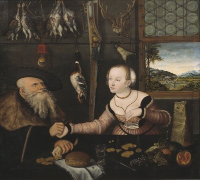 Det dåliga paret, 1532 av Lucas Cranach the Elder