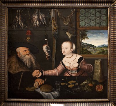 Det illa matchade paret av Lucas Cranach the Elder