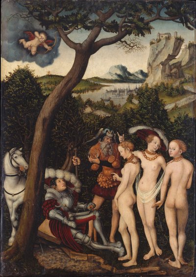 The Judgment of Paris, ca 1528 av Lucas Cranach the Elder