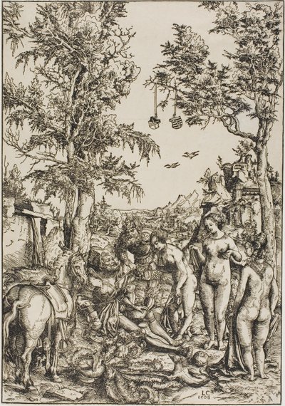 Domen i Paris av Lucas Cranach the Elder