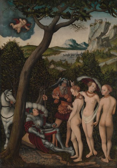 Domen i Paris, ca. 1528. av Lucas Cranach the Elder